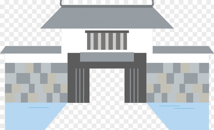 Flat Vector Castle Tower Architecture PNG