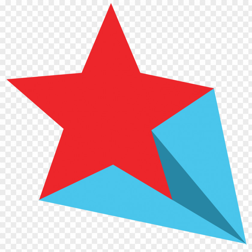 Red Star Shooting Stars Clip Art PNG