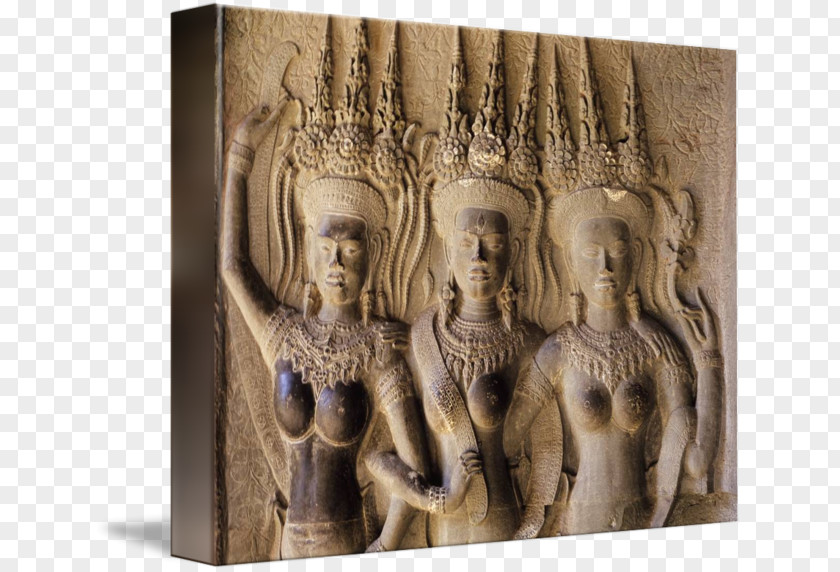 Angkor Wat Cambodian Art Relief Sculpture PNG