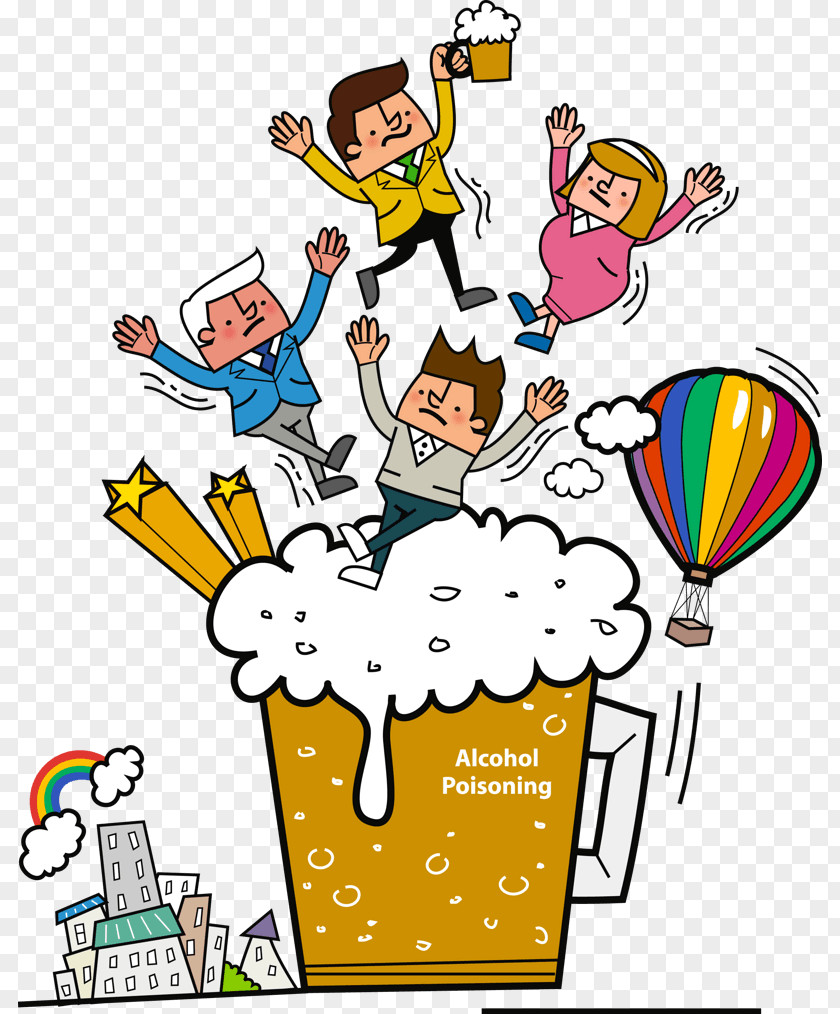 Drinking Beer Clip Art Image Cartoon PNG