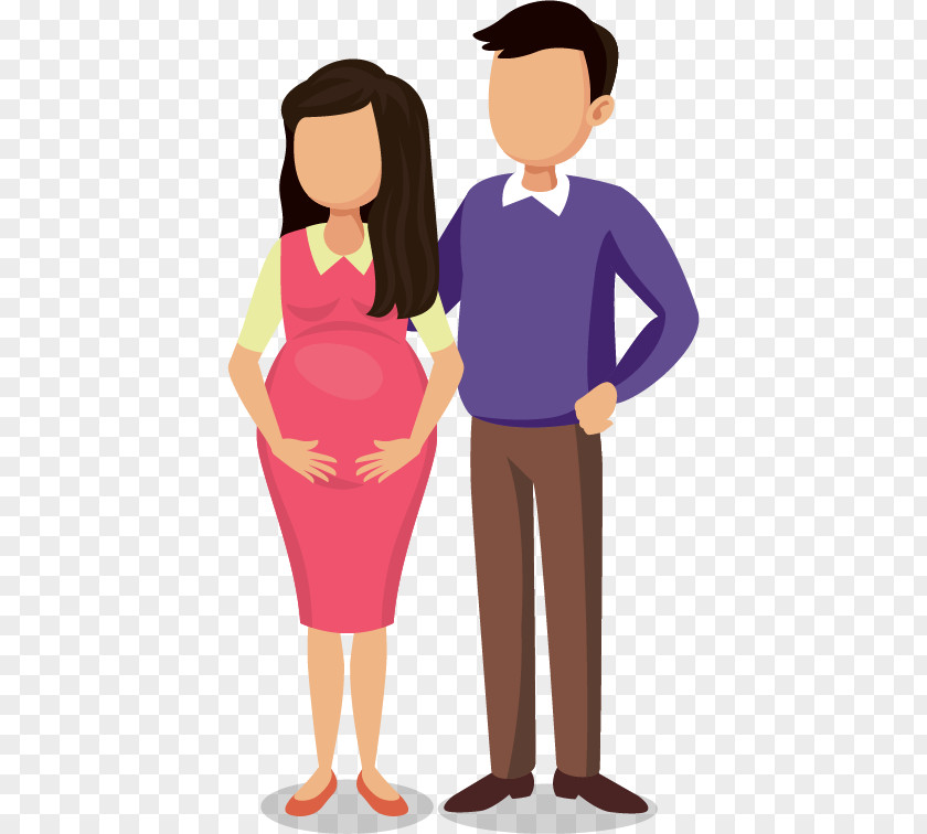 Formal Wear Love Pregnancy Cartoon PNG