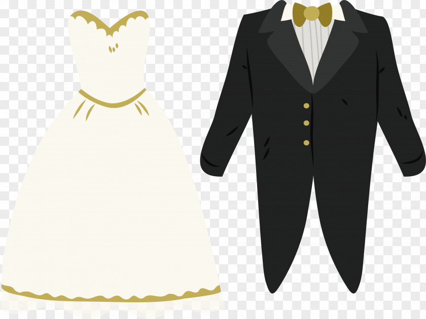 Wedding Dress Of The Bride And Groom Bridegroom Marriage PNG