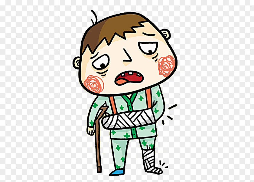 Wounded Child Cartoon Drawing Wound Illustration PNG