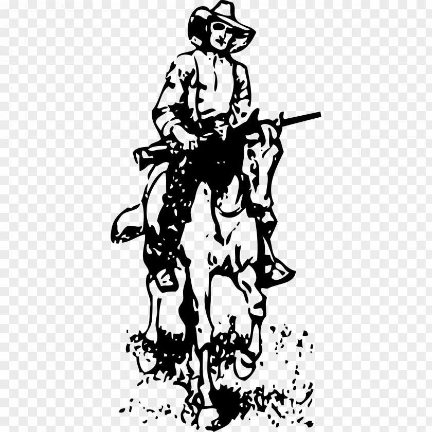 Cowboy Horse American Frontier Drawing Western Clip Art PNG