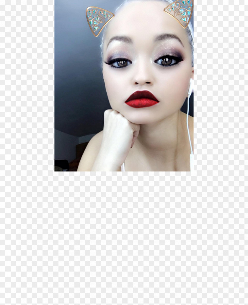 Rita Ora Snapchat Glamour Eyelash PNG