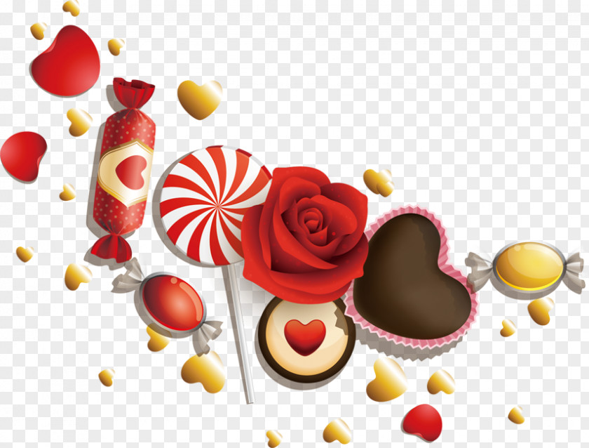 Love Candy Roses Valentines Day White February 14 Clip Art PNG