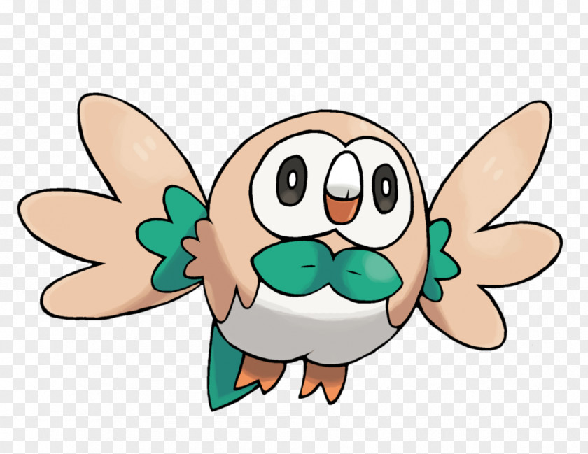 Okami Pokémon Sun And Moon Rowlet Drawing Quest PNG