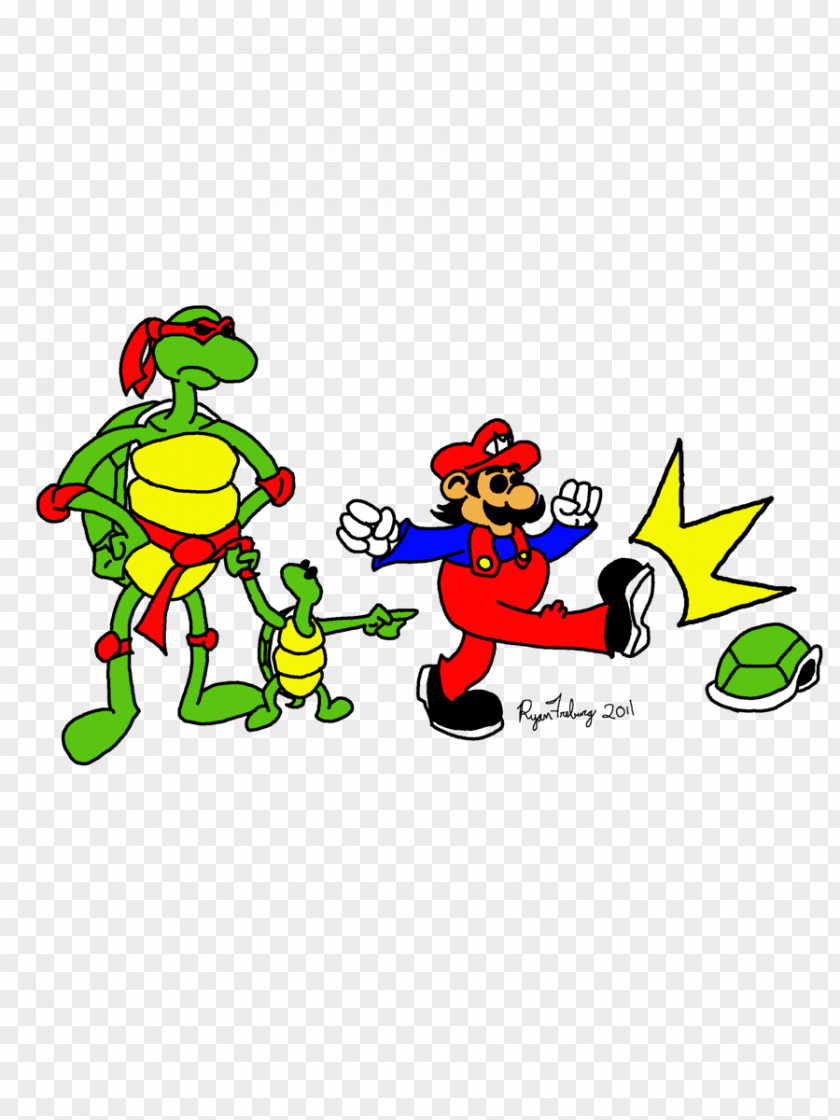 TMNT Super Mario World Luigi Bros. Bowser PNG