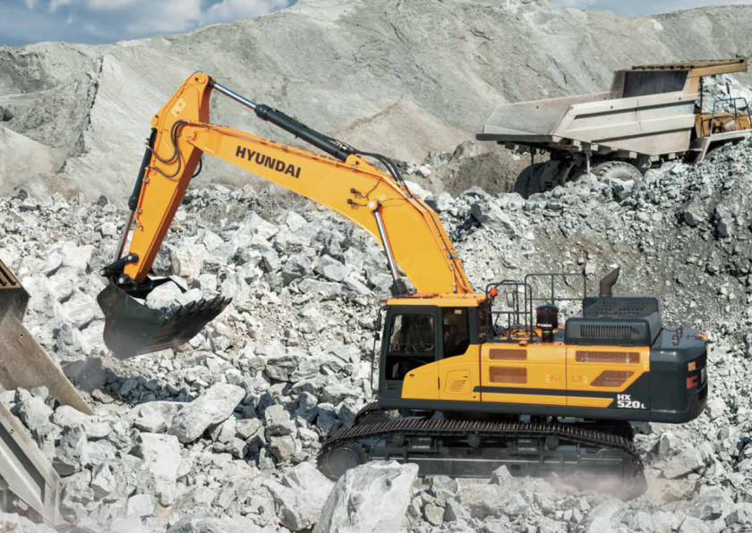 Excavator Hyundai Motor Company Heavy Machinery Loader PNG