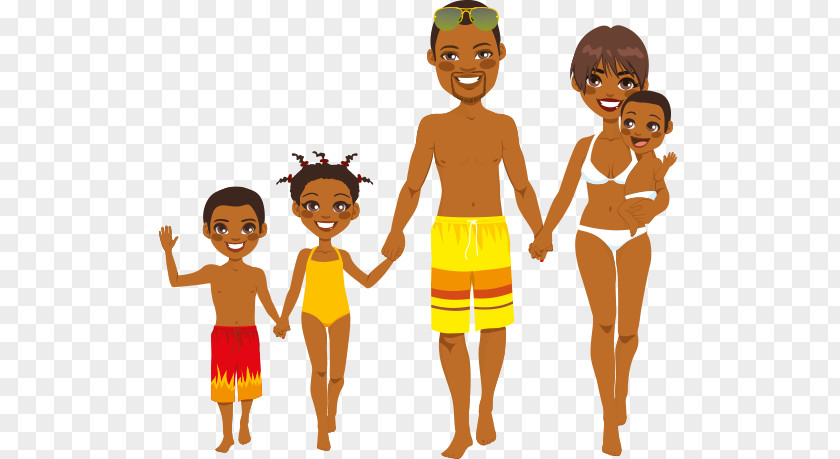 Beach Family Drawing Homo Sapiens Clip Art PNG