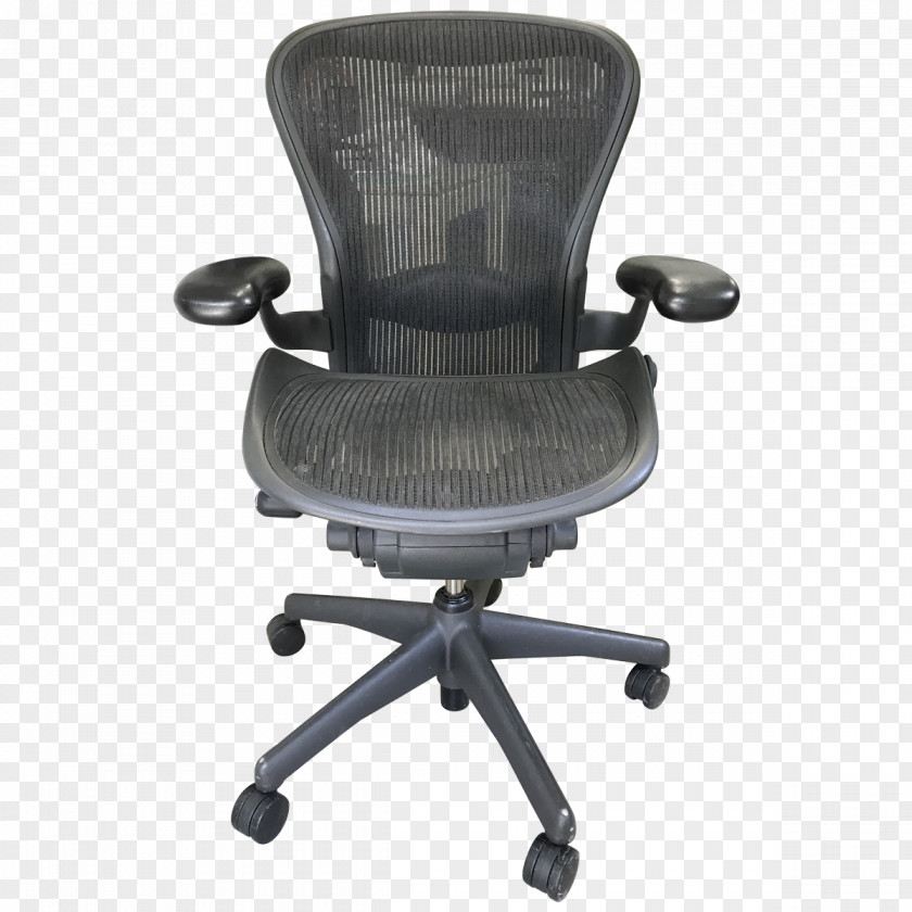 Chair Office & Desk Chairs Aeron Swivel Herman Miller PNG