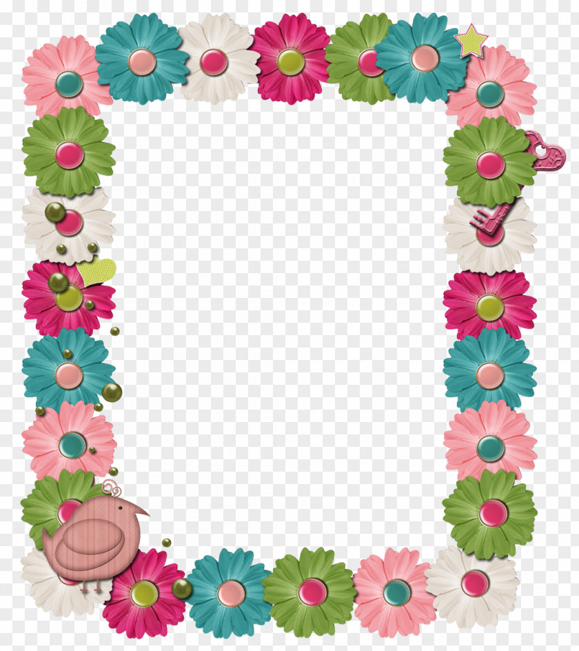 Flower Frame Paper Picture Frames Digital Scrapbooking PNG