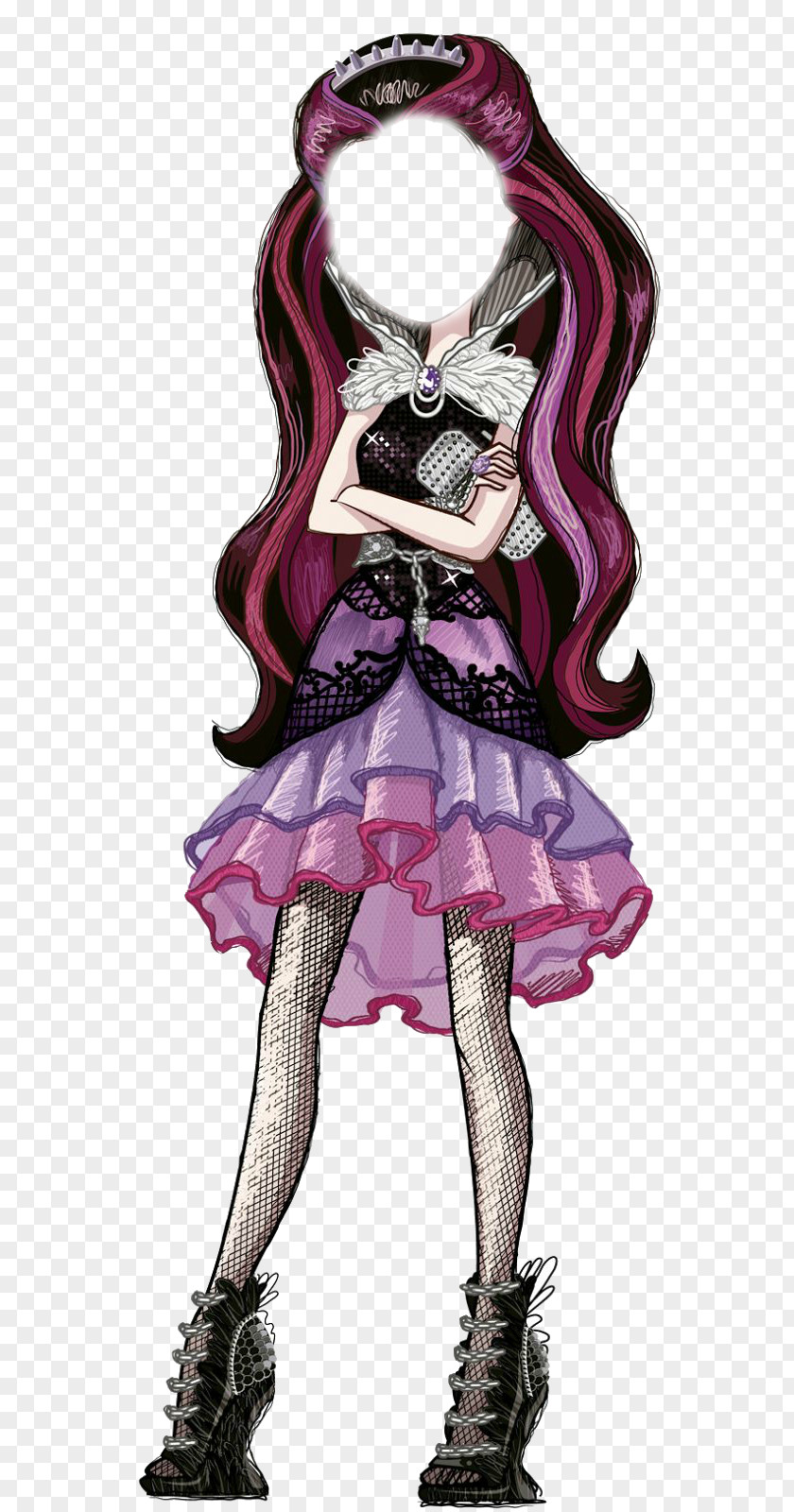 Queen Ever After High Legacy Day Apple White Doll Character PNG