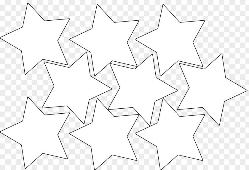 Stars Template White Area Triangle Pattern PNG