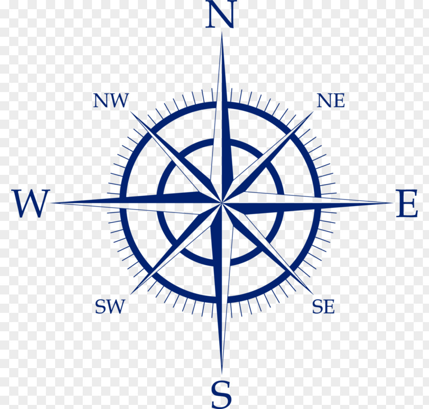 Symmetry Logo Compass Rose Drawing PNG