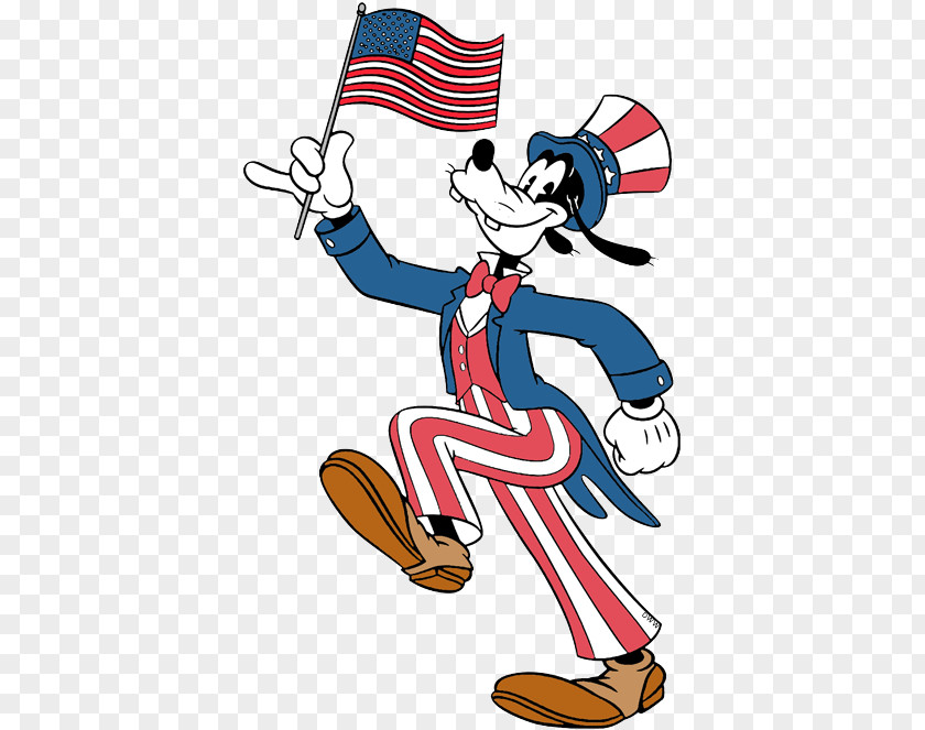 Airel Flag Goofy Mickey Mouse Donald Duck Minnie Clip Art PNG