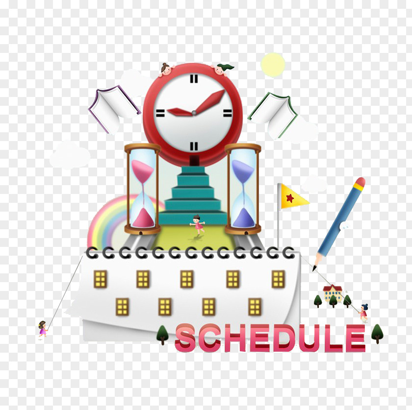 Calendar And Time Illustration PNG