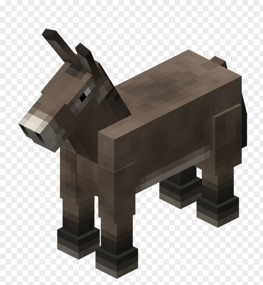 Mining Minecraft Mule Horse Donkey Mob PNG