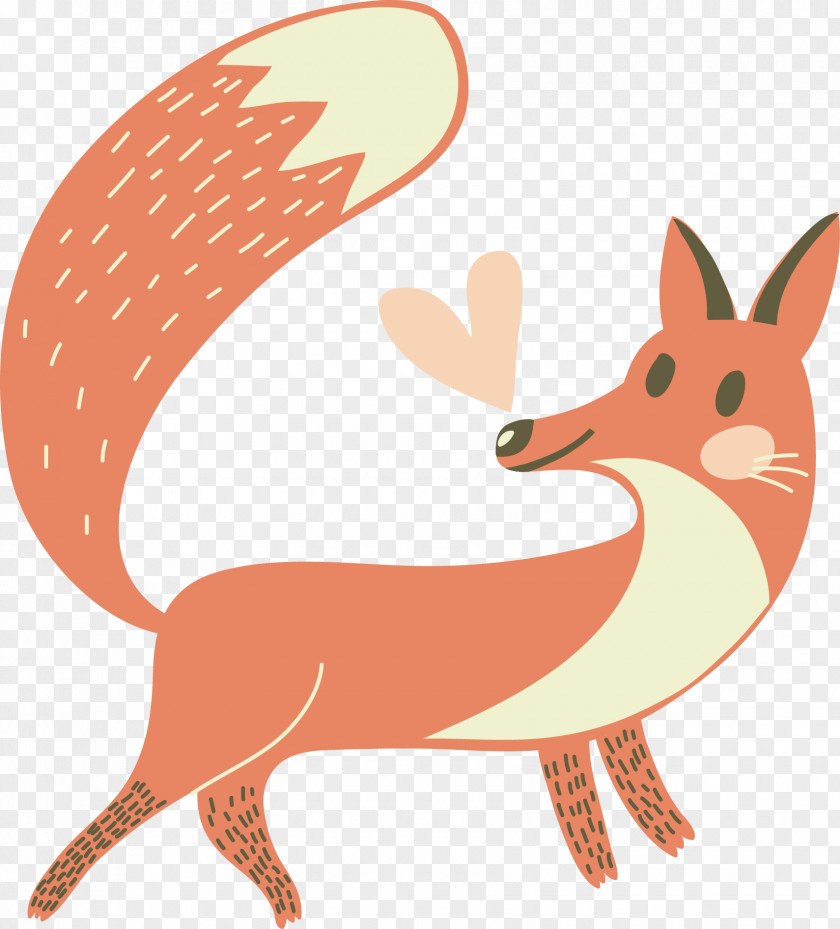 Vector Red Fox Hedgehog Bird Deer Owl PNG