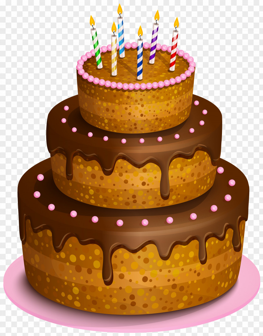 Birthday Cake Transparent Clip Art Image Chocolate PNG