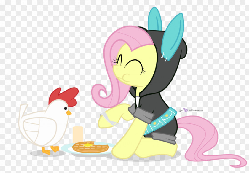 Breakfast Chicken And Waffles Fluttershy As Food PNG