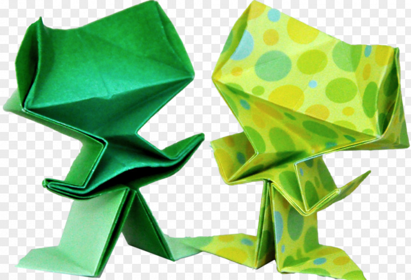 Casal Origami Paper Green PNG