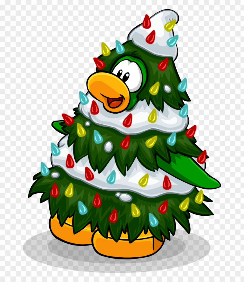 Holidays High-Quality Club Penguin Christmas Tree PNG