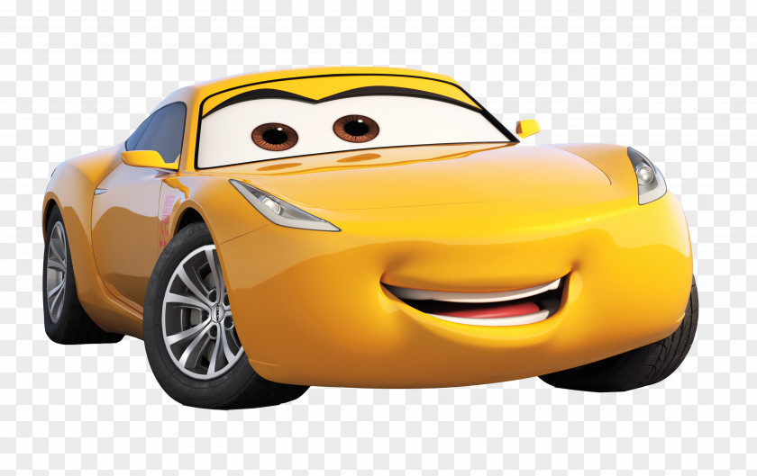 Yellow Cartoon Car Lightning McQueen Mater Cruz Ramirez Jackson Storm PNG Image PNGHERO