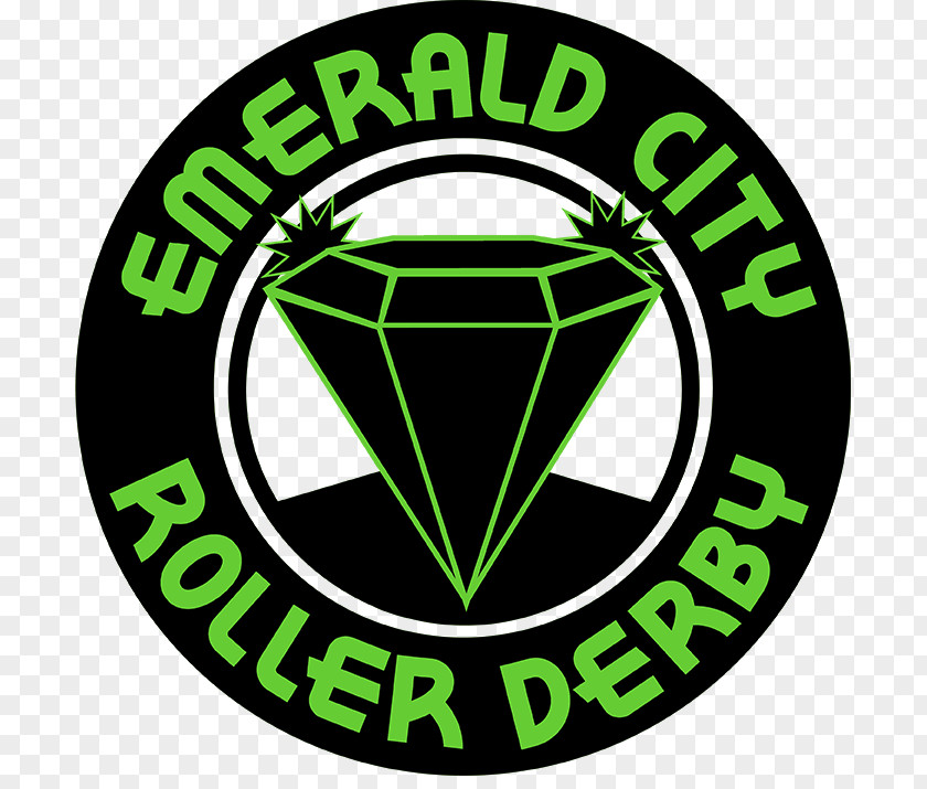 Emerald City Logo Emblem Organization Brand Roller Girls PNG