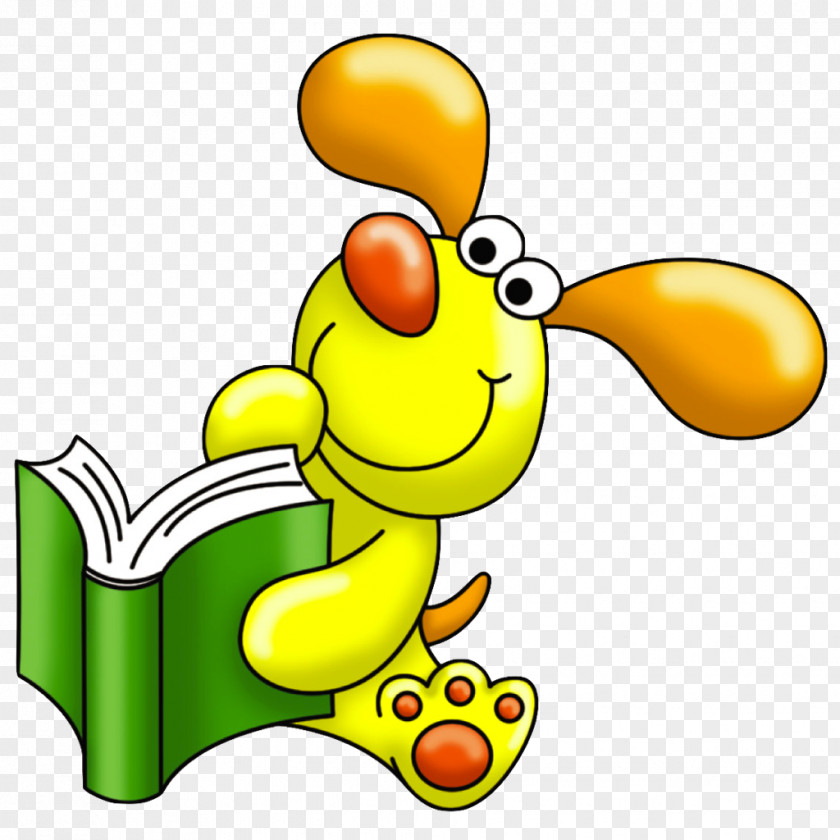Stacking Book Dog Reading Clip Art PNG