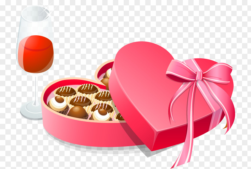 Vector Cartoon Chocolate Valentines Day Download Wallpaper PNG
