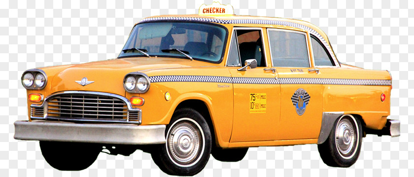 Yw Taxi Checker Motors Corporation Marathon New York City Yellow Cab PNG