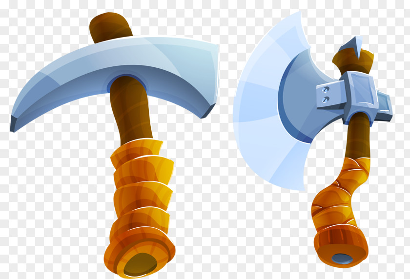 Ax And Hammer Axe Cartoon Weapon PNG