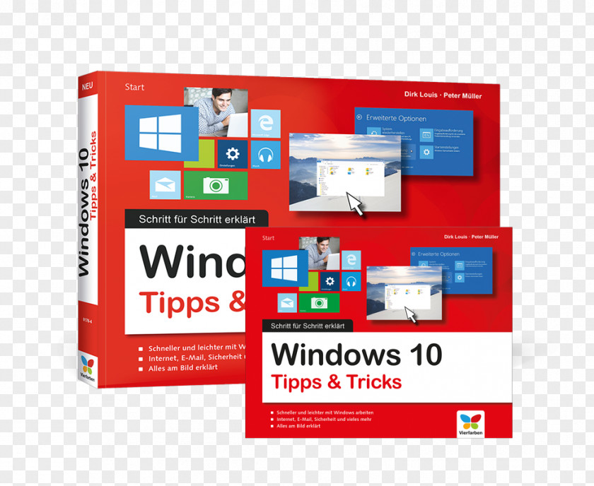 Cover Windows 10 Microsoft Paperback Book Text PNG