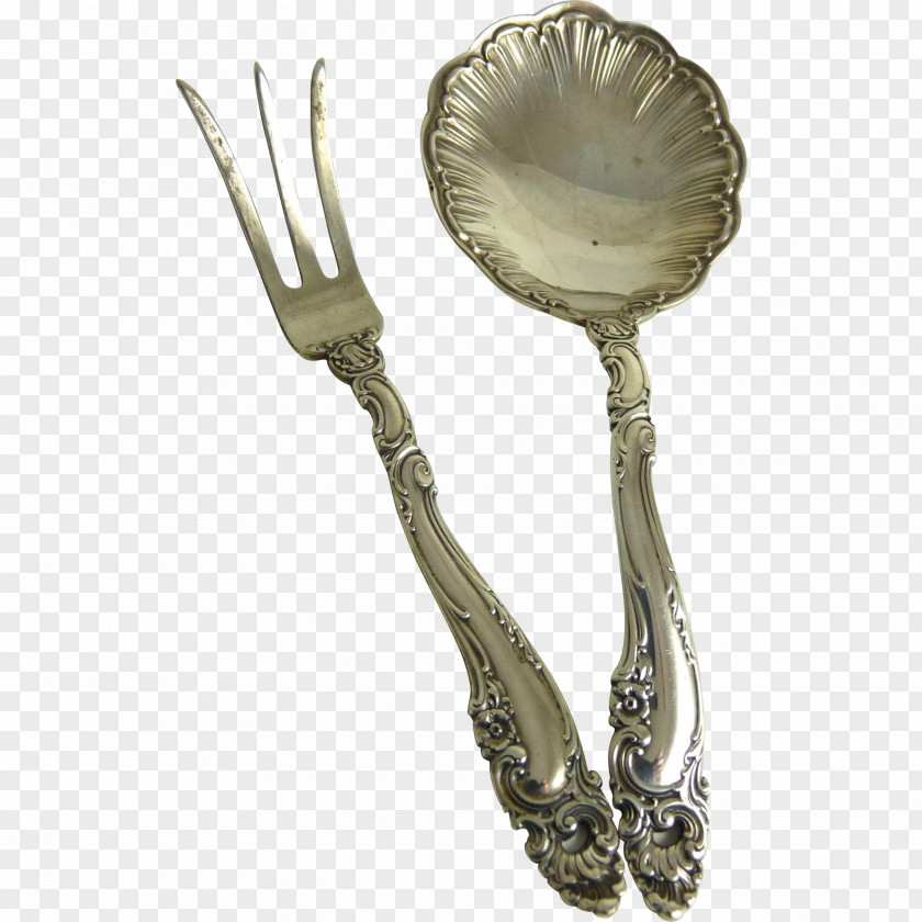 Fork Spoon Imperial Glass Company Handle Depression PNG