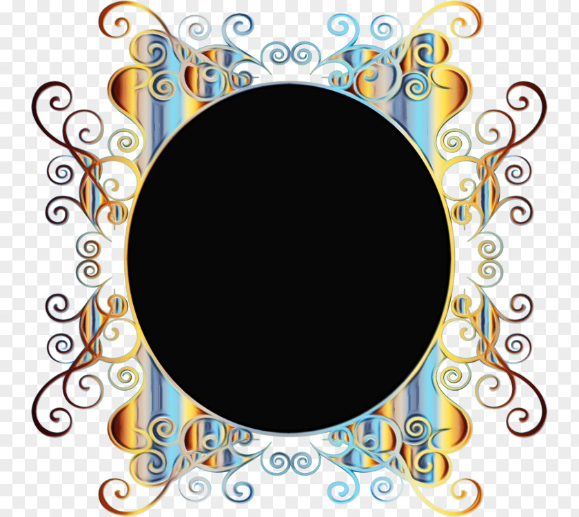 Picture Frame Oval Circle Background PNG