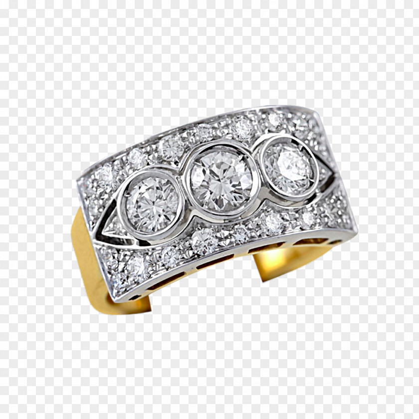 Retro Fashion Ring Earring Diamond PNG
