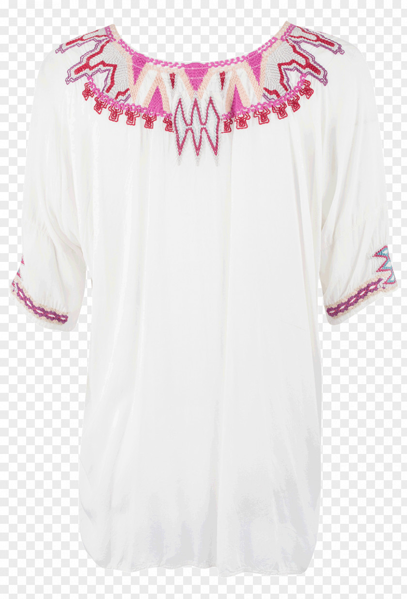 Geometric Stitching Sleeve Shoulder Blouse Dress PNG