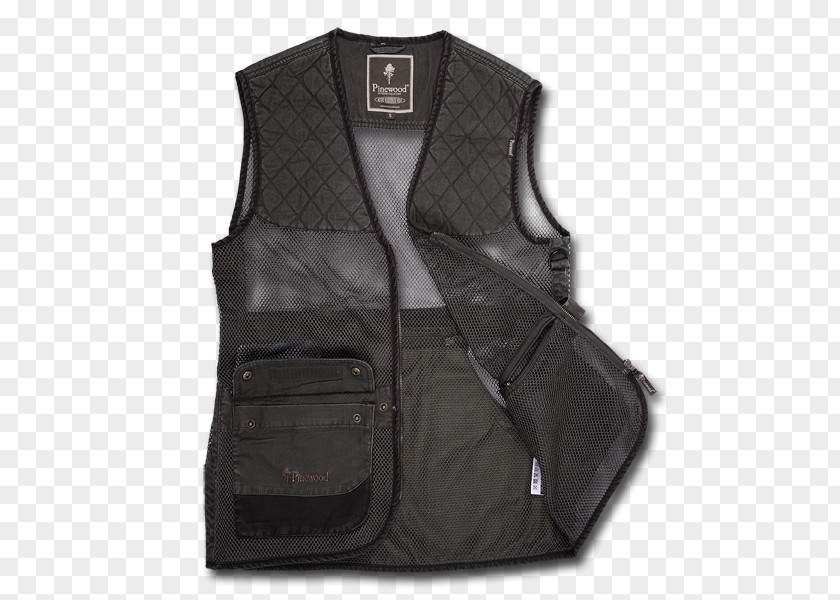 Kind Shooting Gilets Sleeve Leather Product Pocket M PNG