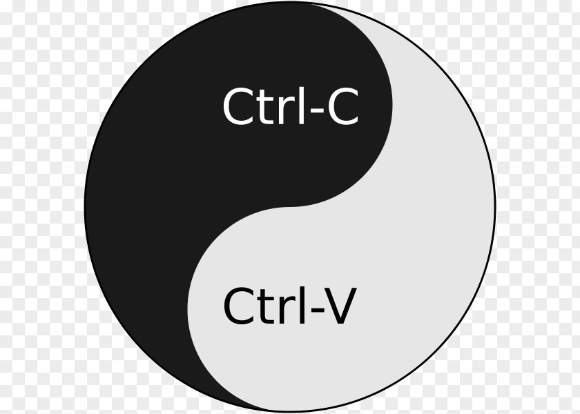 Symbol Control-C Control-V Cut, Copy, And Paste Missionary Church Of Kopimism Yin Yang PNG