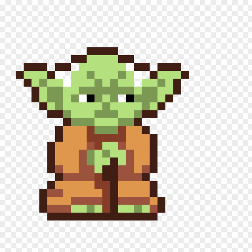 Yoda Pattern Image Pixel Art Anakin Skywalker PNG