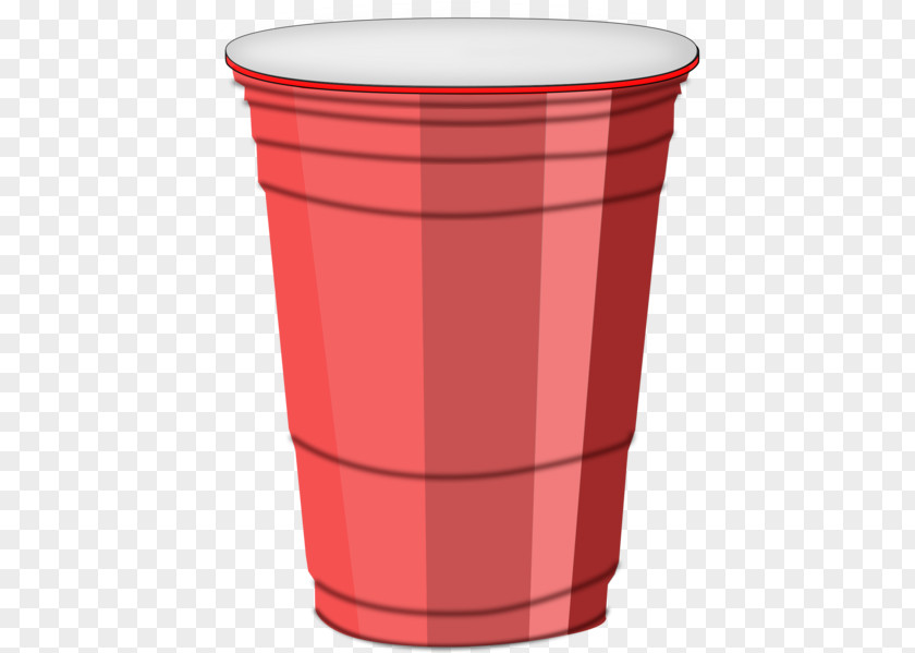 Bucket Flowerpot Plastic Cup Red PNG