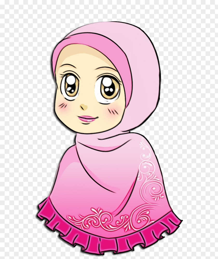 Clip Art Muslim Child Girl Cartoon PNG