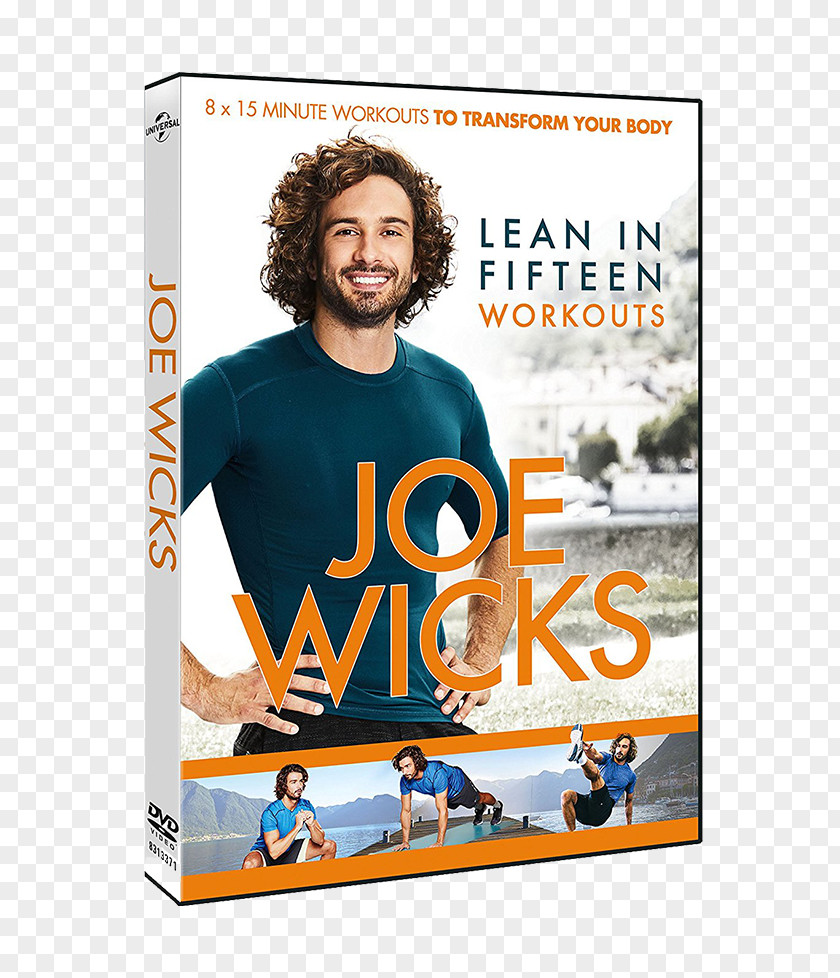 Dvd Joe Wicks Lean In 15: 15 Minute Meals And Workouts To Keep You Healthy For Your Ultimate Body The Fat-Loss Plan: 100 Quick Easy Recipes With DVD PNG
