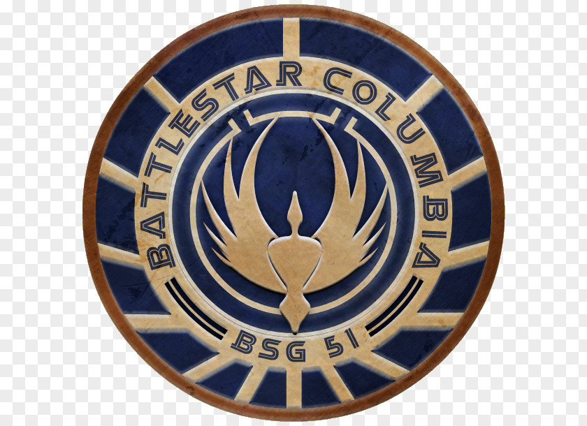 Columbia Emblem Gaius Baltar Battlestar Galactica Cylon Kara Thrace PNG