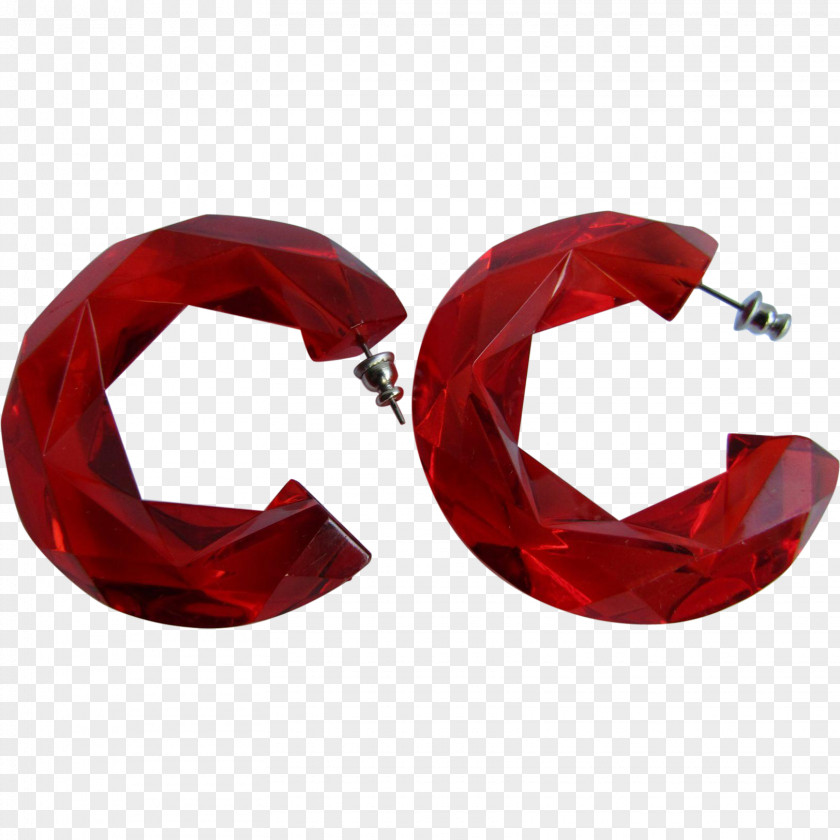 Jewellery Earring Body RED.M PNG