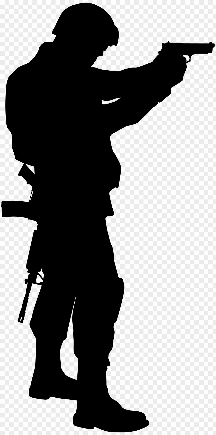 Soldier Silhouette Clip Art Image PNG