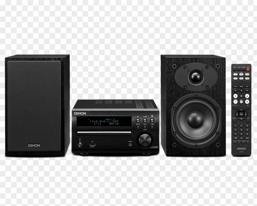 Denon D-M41 Hi-Fi System With CD, Bluetooth, And AM/FM Tuner RCD-M41DAB Mini Audio High Fidelity PNG