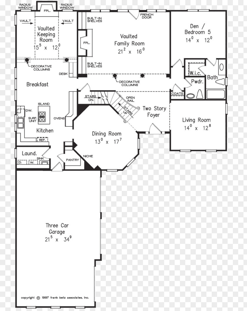 Design Technical Drawing Floor Plan House PNG