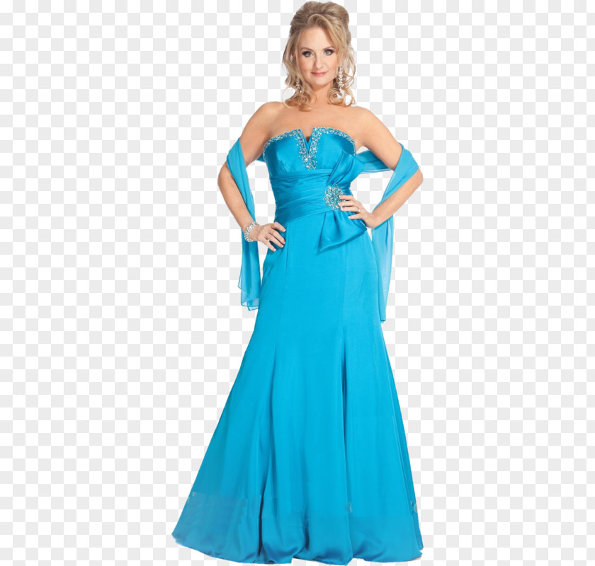 Dress Evening Gown Blue Wedding PNG